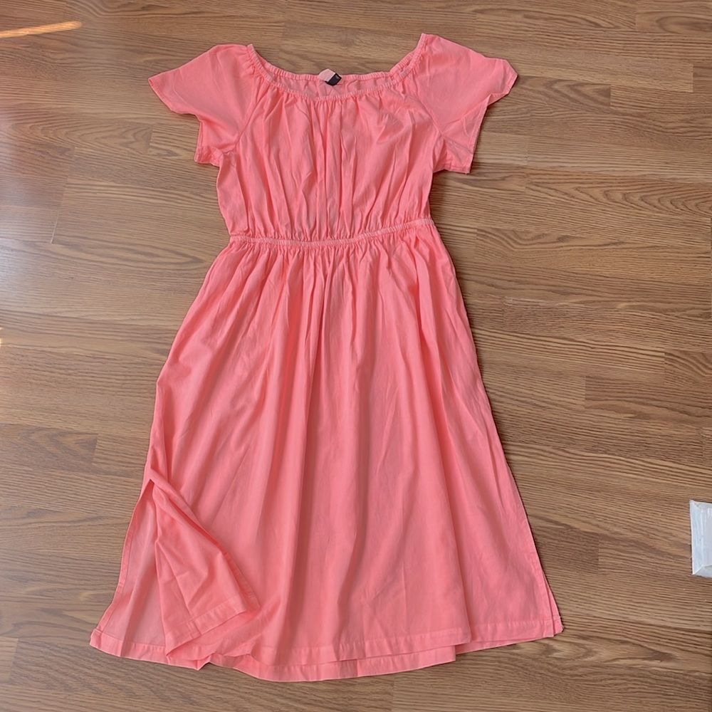 Universal Thread Short Sleeve Cut Out Back Dress Pink Orange XXL - Picture 2 of 10